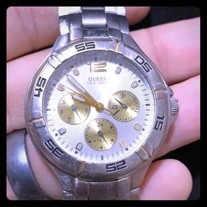 Guess 3 dial stainless steel Vintage watch